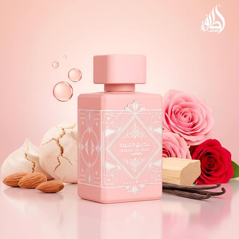 Lattafa Badee Al Oud Noble Blush Eau de Parfum 100ml – Sweet Creamy Gourmand Perfume for Women view 5