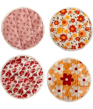 4 Pieces Roti Cover/Chapati Cover/Roti Rumals (Multicolour)