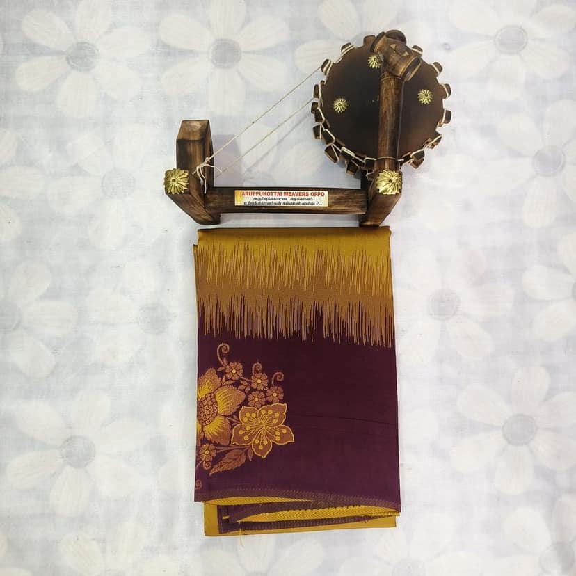 Rich Kubera Silk Cottton Saree with Blouse - Yellow