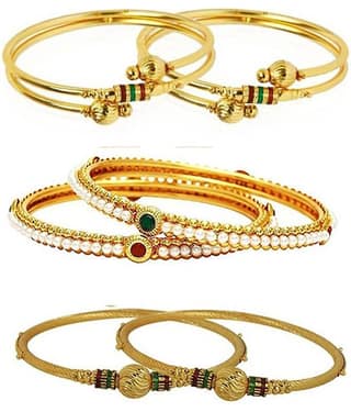YouBella Fashion Jewellery Stylish Bangles Combo for Girls and Women