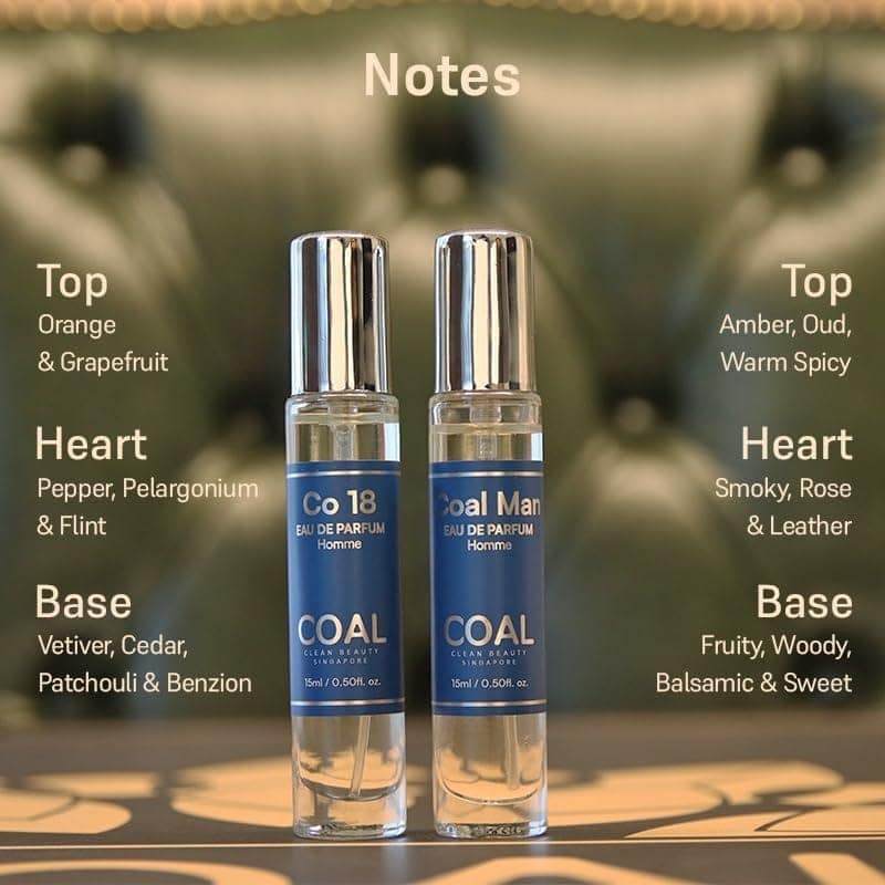 COAL Clean Beauty Travel Gift Pack Eau De Parfum with Top Notes of Whisky, Pineapple, Grapefruit & Oud | Luxury Perfume with Long Lasting Fragrance, Compact Size & Perfect For Gifting | Men | 15ml x 4 view 4