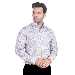 DUKUL Men'ss Printed Cotton Shirt Full Sleeve Regular Fit | Perfect for Formal & Casual Wear