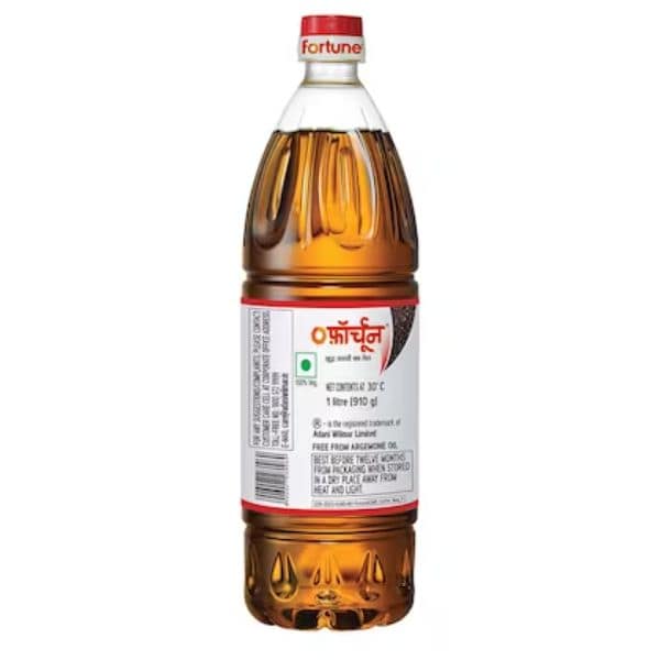 Fortune Pure Mustard Oil Bottle 1 Ltr view 3