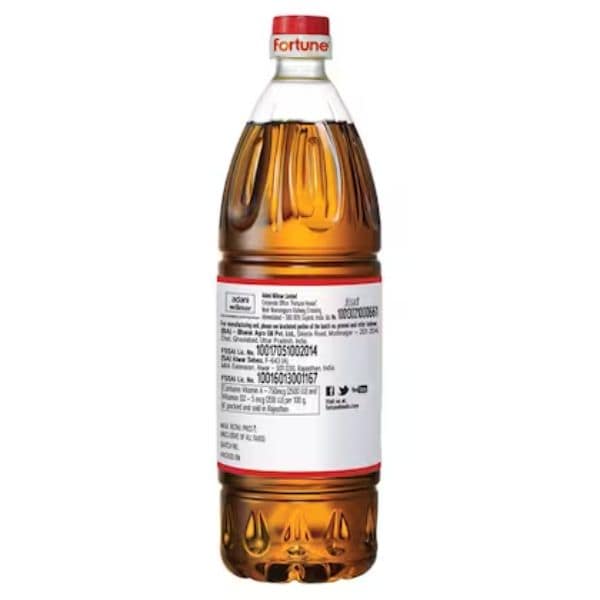 Fortune Pure Mustard Oil Bottle 1 Ltr view 5
