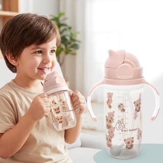R for Rabbit Premium Bubble Baby Sipper |10 fl oz | Anti Spill Sippy Cup with Soft Silicone Straw BPA Free & Non Toxic for Baby/Kids of 9+ Months - (300 ml Beige) R for Rabbit Premium Bubble Baby Sipper |10 fl oz | Anti Spill Sippy Cup with Soft Silicone