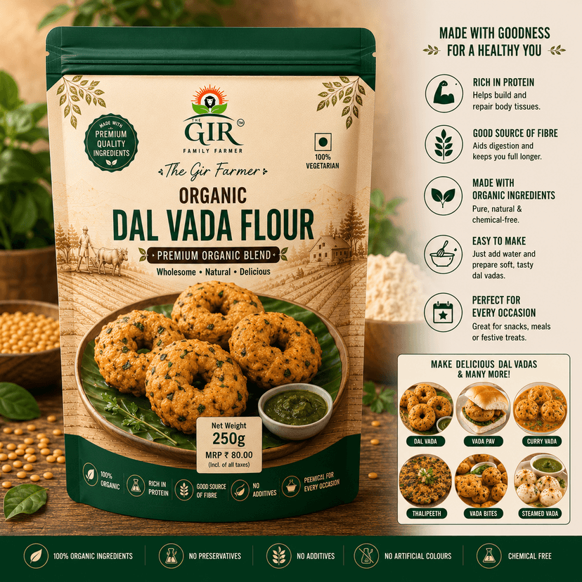 Organic Dal Vada Flour - Premium Organic Blend view 3