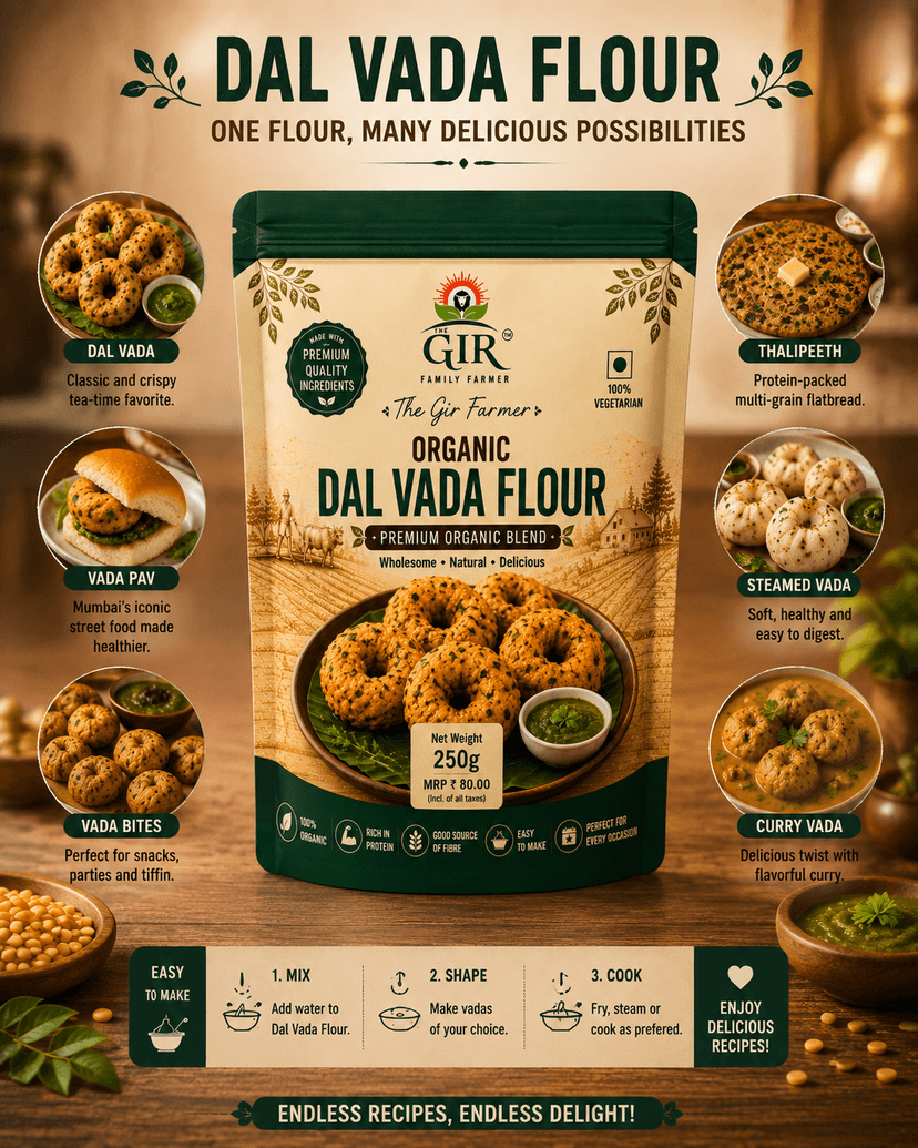 Organic Dal Vada Flour - Premium Organic Blend view 4