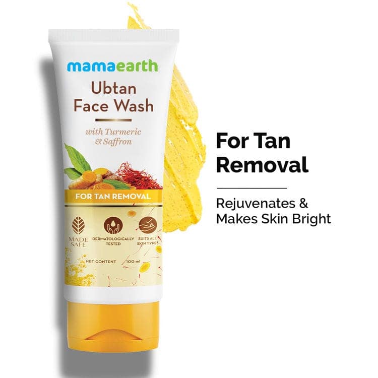 Mamaearth ubtan facewash (100 ml) + Mamaearth apple cider vinegar moisturiser (80 gm) + Mamaearth ultra light sunscreen (50 gm) Pack of 3 view 5