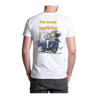 Trishoolin "Personal Spaceship" Abstract Theme Graphic T-Shirt (Design 10394) | Cotton Regular Fit Crew Neck Tee | Pack of 1