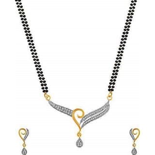 Hetprit Brass Gold Plated Beautiful Mangalsutra For Women view 2