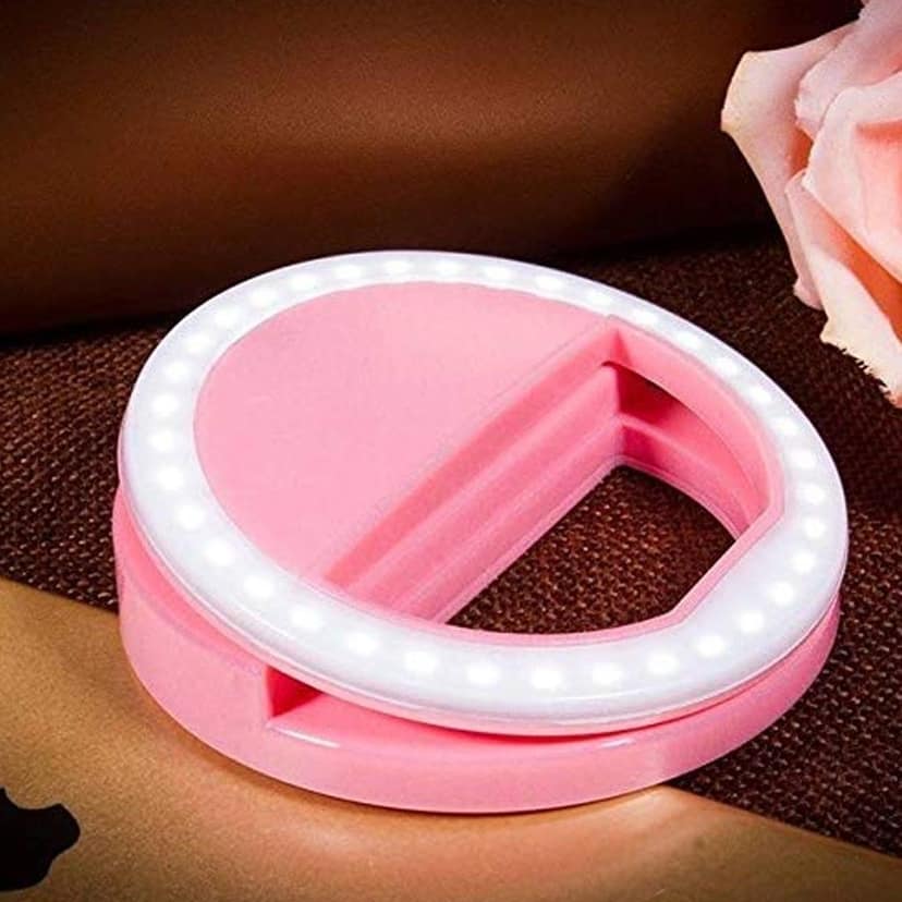 Phone Selfie Ring Light – Battery Operated Clip-On Light for Smartphone Photography (Battery Not Included) view 6