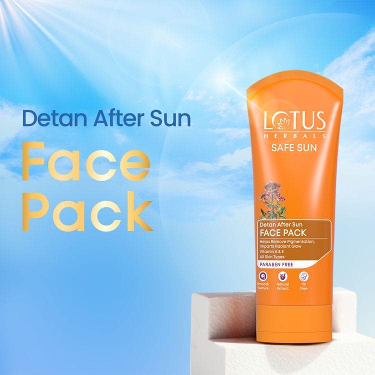 Lotus Herbals Safe Sun Detan After-Sun Face Pack (100g) view 6