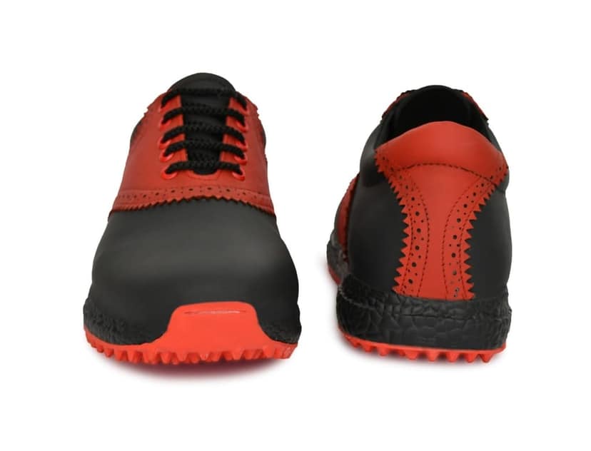 HITCARO Men's Proffessional Leather Golf Shoes | Lace-Up | Waterproof | Comfortable | Breathable view 4
