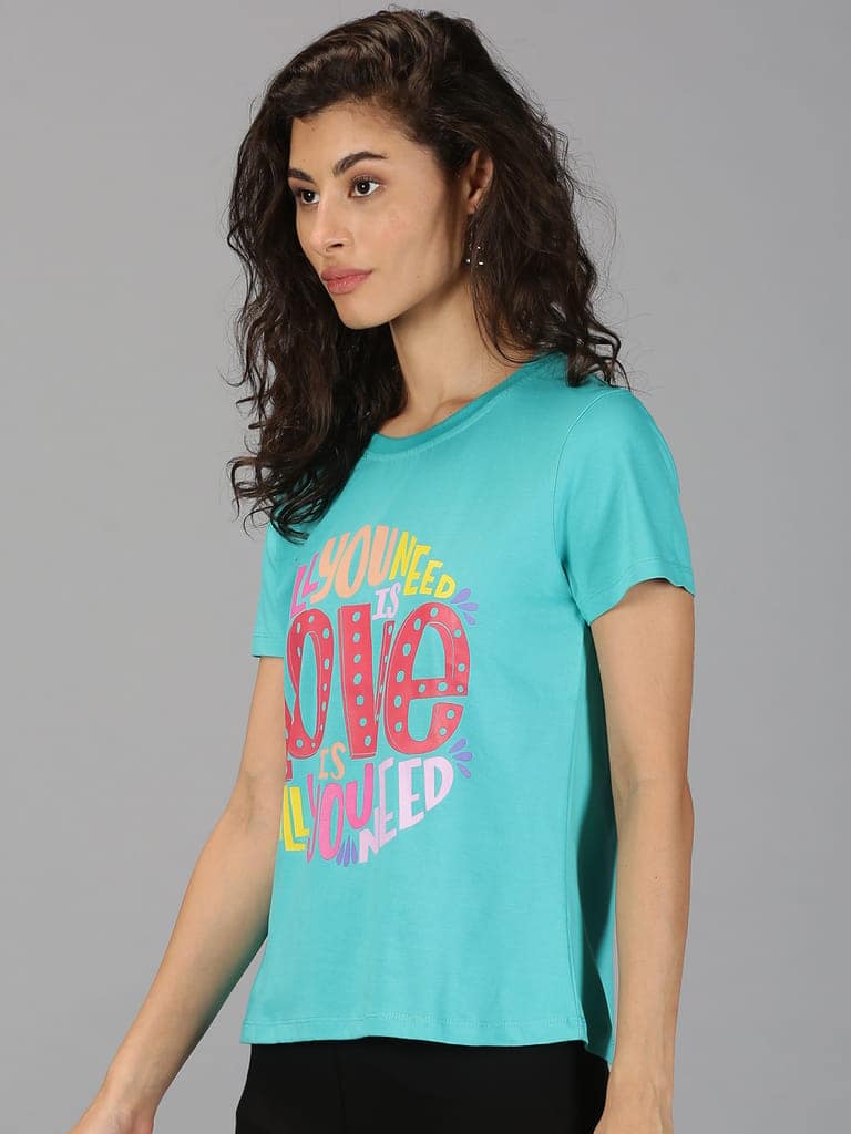 Cotton Green Graphic Casual T-Shirt view 4