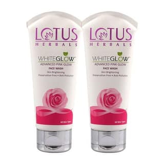 Lotus Herbals Whiteglow Advance Pink Glow facewash (100g each) Pack of 2