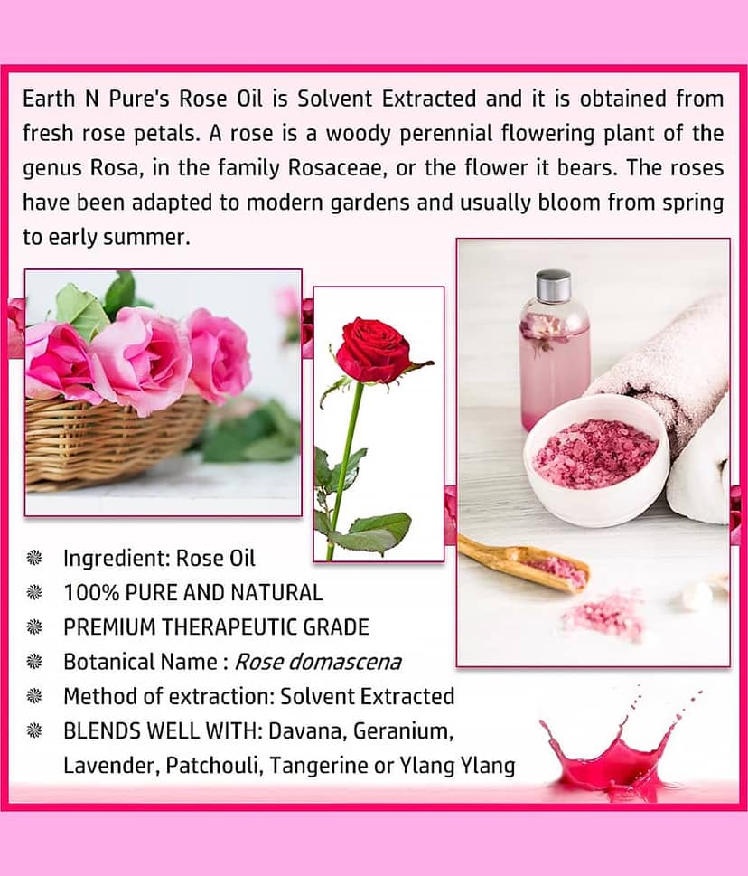 Earth N Pure - Rose Essential Oil 50 mL ( Pack of 1 ) view 2