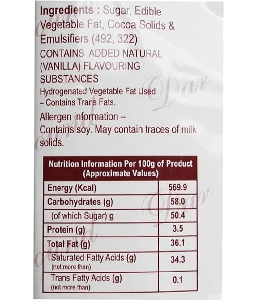 KONFIZ Dark Chocolate Compound Dark Chocolate 400 g view 2