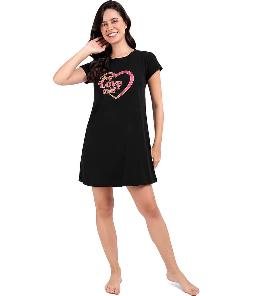 snappyb Women Cotton Solid Regular Fit Round Neck T-Shirt ( Black ) view 5