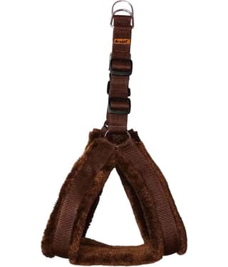 Petshop7 Fur Padded Nylon Dog Fur Harness Small (Chest Size - 23-28inch)