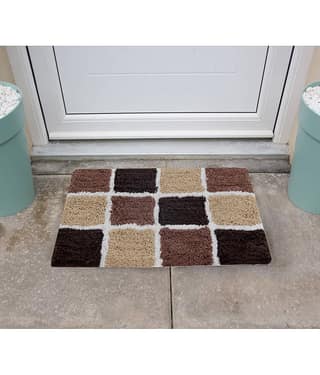 Aazeem Antiskid Cotton Door Mat ( 60 X 40 cm ) Single Magenta