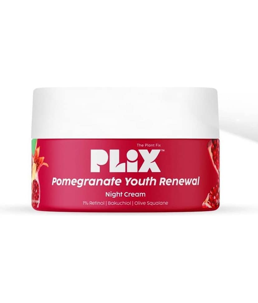 Plix Pomegranate 1.20% Retinol & 1% Bakuchi Oil, Anti Ageing Cream, Reduces Fine Line & Wrinkles, 50 gm (Pack of 1)