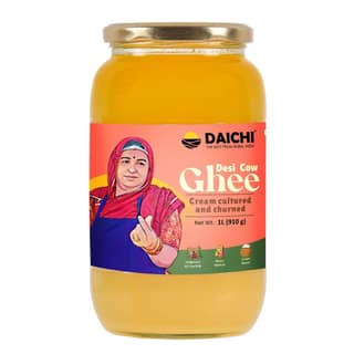 DAICHI - Desi Cow Ghee | Pure, Natural, and Healthy | Made from Indigenous A2 Cow Milk Cream | Crafted using the Bilona Method | Farm to Table
