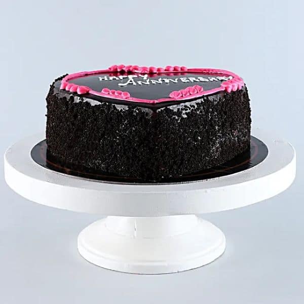 Happy Anniversary Heart Shaped Cake Half Kg view 3