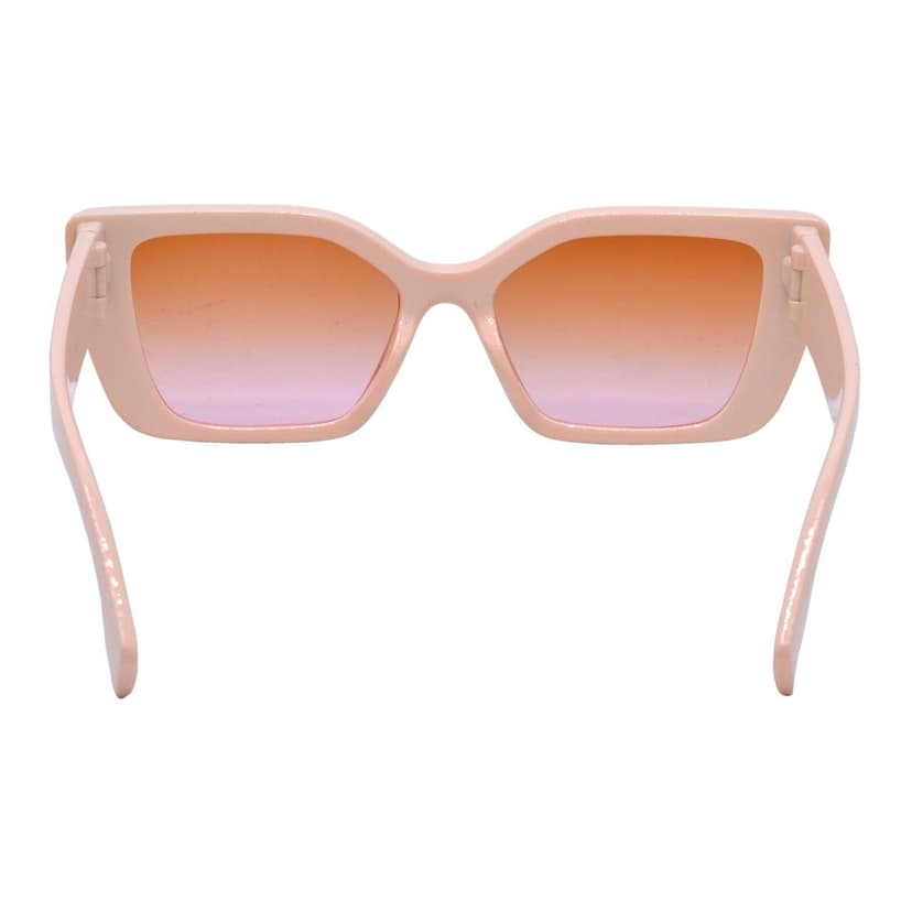 Peach Frame Brown Gradient Lens Cat-eye Sunglasses for Women & Girls Trendy UV - HRS588-PCH-BWN view 5