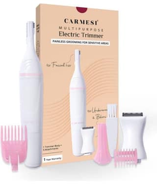 Carmesi Multipurpose Electric Trimmer | Painless Grooming for Sensitive Areas | Face, Underarms, Bikini Area | Pack of 1