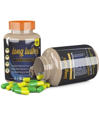 Long Luster Capsule For Night Long Time Sexual Power Tablets | Big Size Capsules| Sexual Power Herbal Formulation for Long Lasting Erection for men Stamina and Testosteorne Booster Supplement