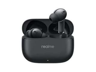 Realme Buds T310 with 12.4mm Driver, 46dB ANC, Spatial Audio and upto 40 hours Playback Bluetooth True Wireless - Vibrant Black