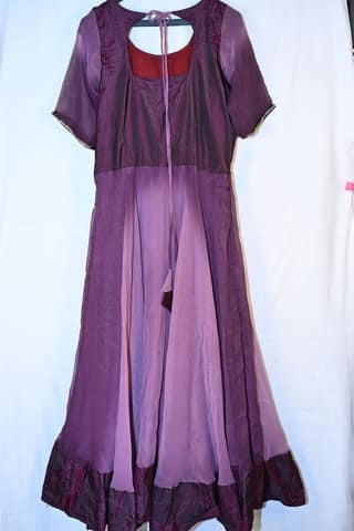Georgette Long Flared Anarkali Kurta With Dupatta