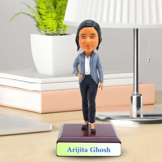 Presto Personalised Bobblehead Miniature For Businesswoman