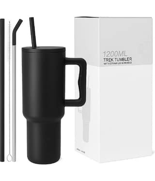 RAMDEV ENTERPRISE Tumbler with Handle and Straw Lid. Multicolor Stainless Steel Sipper Water Bottle 1200 mL ( Set of 1 )