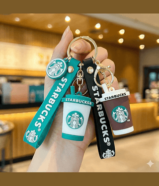 Cute Stylish Coffee Cup keycharm bike Keyring & Quirky Bags Hard Silicone For Boys Kids Return Gifts Key Chain