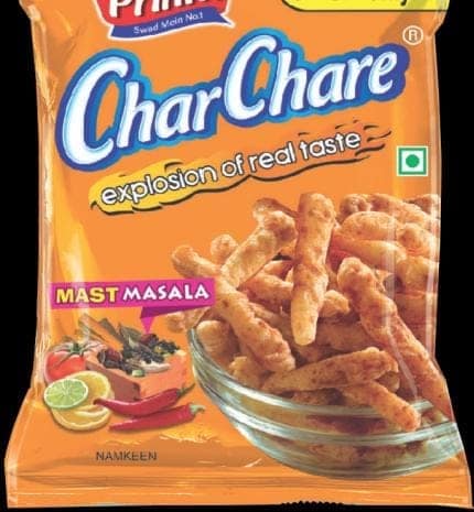 Priniti Char Chare Mast Masala Namkeen, 5/- Only Pack of 3