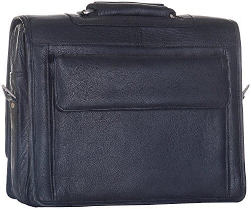 Leatherman Men's Leather Portfolio Bag (Black) 1103 view 4