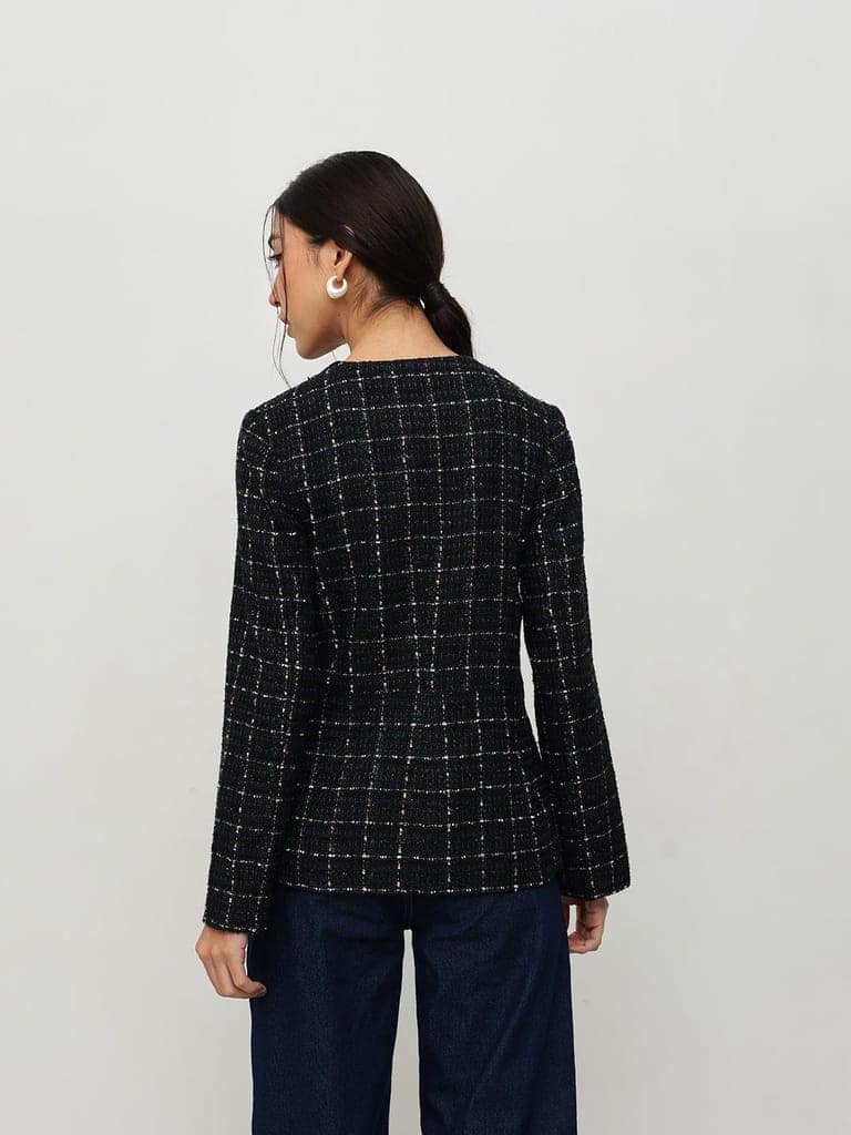 Black Tweed Jacket view 5