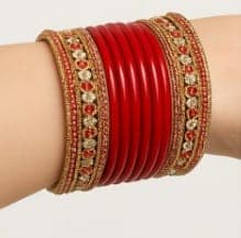 Red Bangles: Traditional Indian Jewelry, Lac-crafted Lahathi view 2