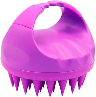 Elecsera Silicone Bristles Exfoliating Ergonomic Scrubber Comb for Dandruff Removal ()