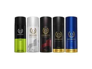 Denver Pack of 5 Deos (Vibe 150ml + Victor 165ml + Champ 165ml + Caliber 150ml + Pride 150ml)