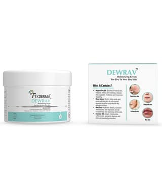 Fixderma Dewrav Moisturizing Cream for Face & Body Deeply Hydrates Dry to Very Dry Skin (250 g)