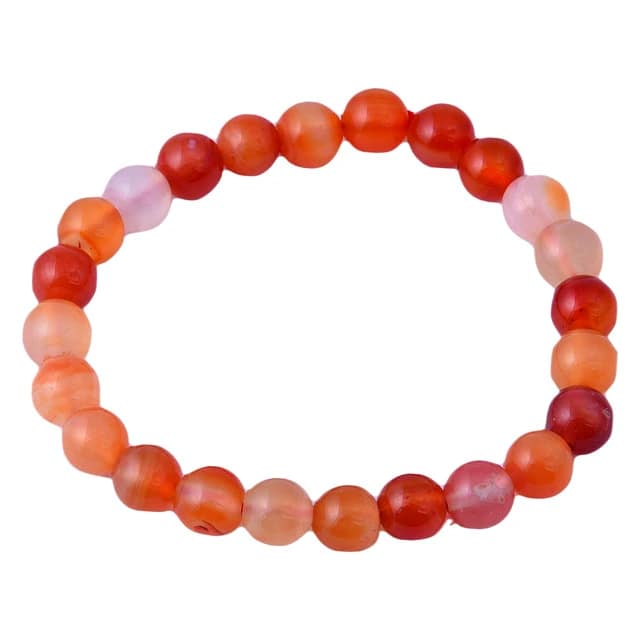 Carnelian Bracelet Healing and Vastu, Meditation, Protection Stylish Bracelet for Girls/Boys/Women(KI_145) by Krishna Impex