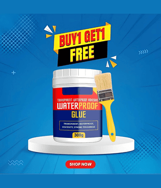 (Pack 2) Crack Seal Glue 300gm with Brush, Transparent Waterproof Glue, Leakage proof glue, Leakage Glue, wall leakage glue, waterproof adhesives GLUE, Water leakage glue