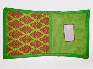 Handmade Jute and Cotton Fabric Multipurpose Pouch
