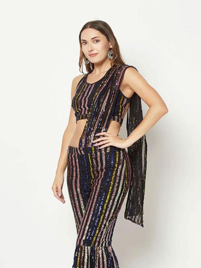 Multi-Color Embellished Jumpsuit