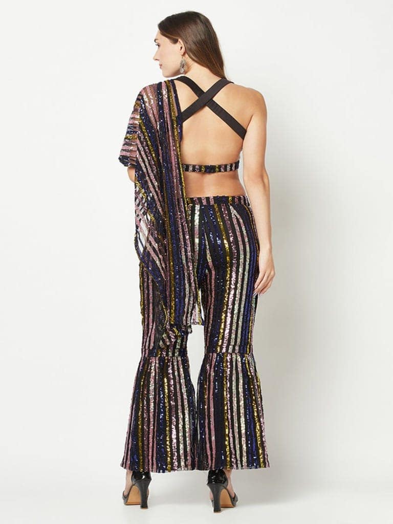 Multi-Color Embellished Jumpsuit view 4