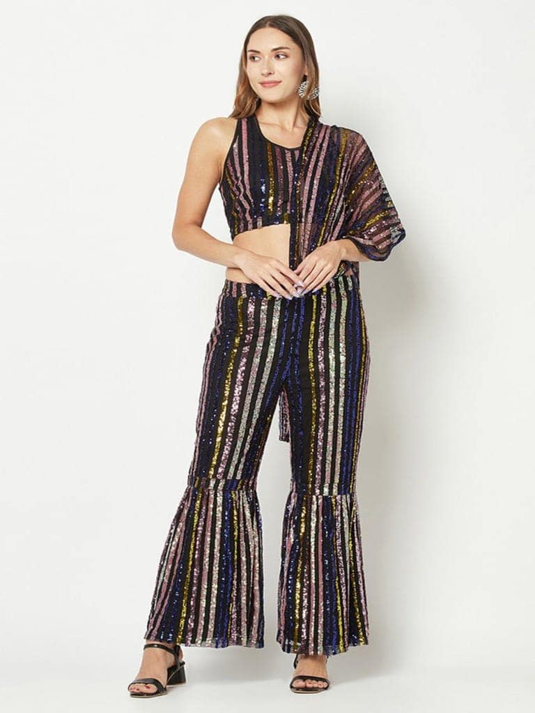 Multi-Color Embellished Jumpsuit view 5
