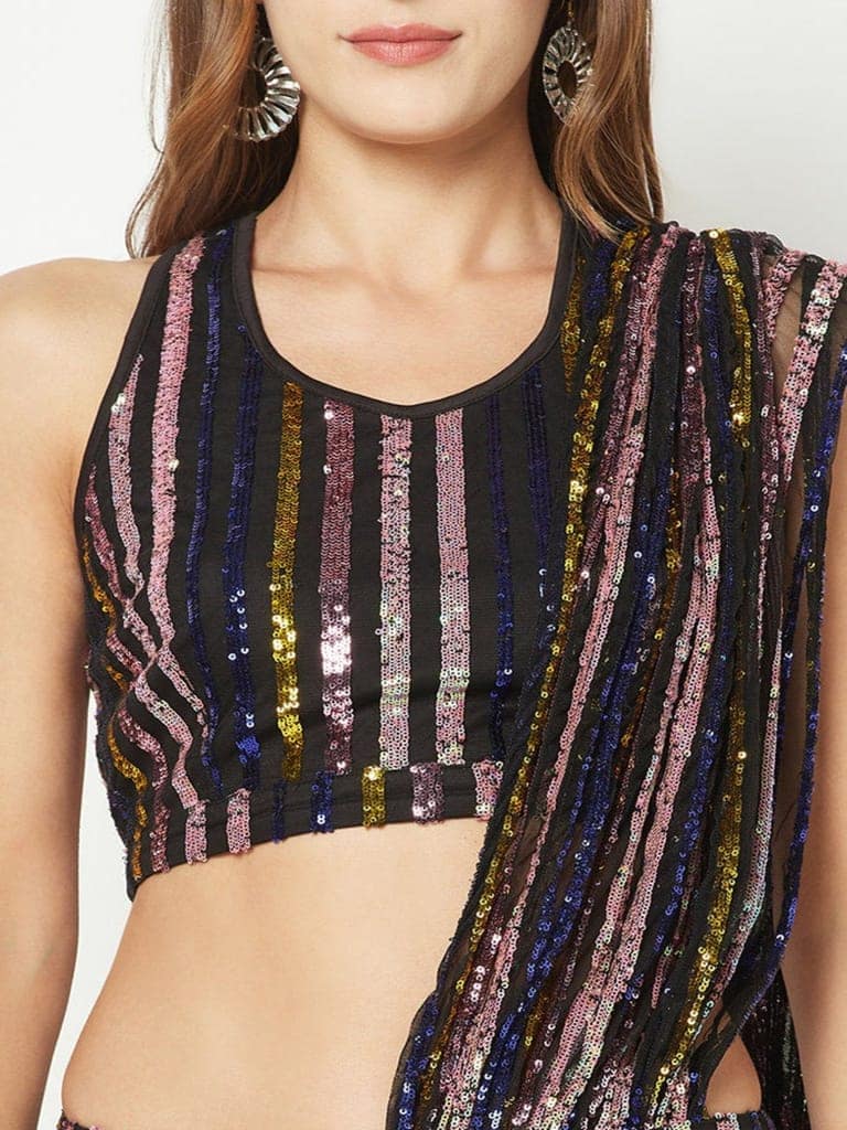 Multi-Color Embellished Jumpsuit view 6