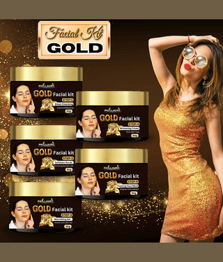 Phillauri Facial kit 3 Times Use Facial Kit For All Skin Type Gold 100 ( Pack of 1 )